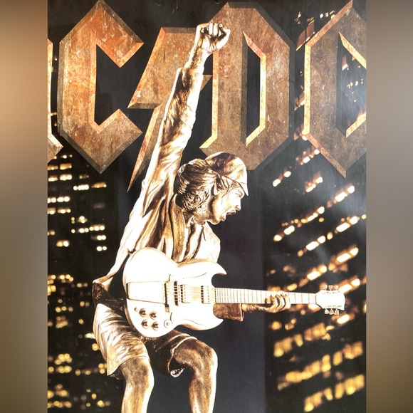 AC/DC, 'STIFF UPPER LIP' Rare Concert Poster AUTHENTIC LICENSED TO ANTHILL 2000 - Picture 9 of 10